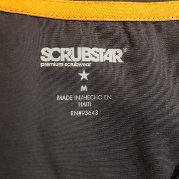 Scrubstar women's size Small or Medium Pewter scrub top, dark gray, NWT - Picture 4 of 4